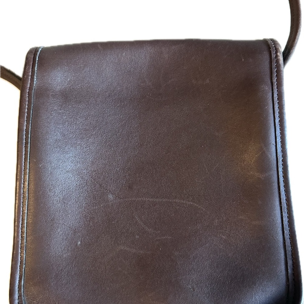 Coach Chocolate Colored Leather Shoulder/Crossbody Bag - Picture 2 of 3
